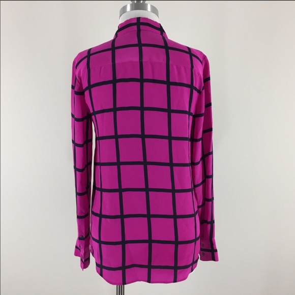 J. Crew pink and black stripe top - Picture 4 of 6